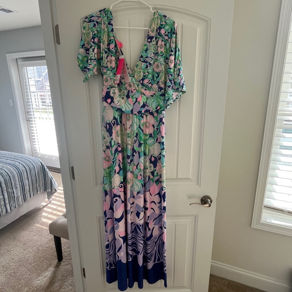 NWT Lilly Pulitzer Maxi Dress Size Medium Parigi